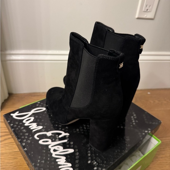 Sam Edelman Black Suede Booties - Picture 4 of 6